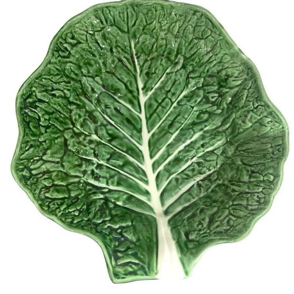 Vintage Secla Portugal Ceramic Cabbage Platter - Picture 1 of 6